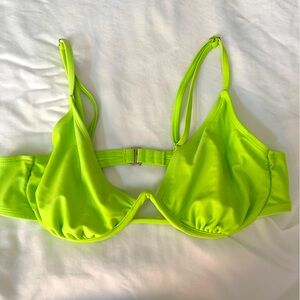 Neon Green Bikini Top